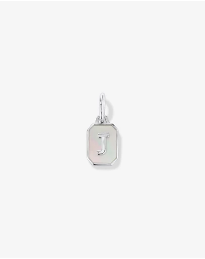 Michael Hill - Letter J Mother of Pearl Initial Pendant in Sterling Silver