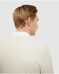 Politix - Lightweight Zig Zag Crew Neck Knit