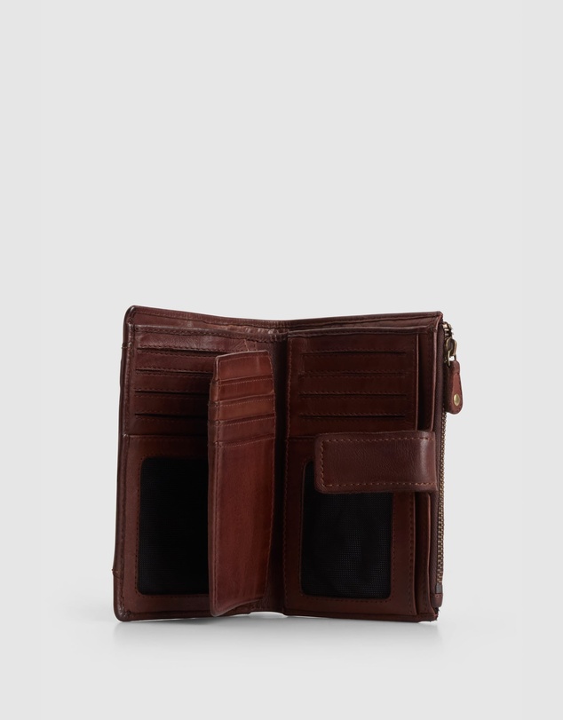 Evity - Ava Leather Medium Tab Wallet