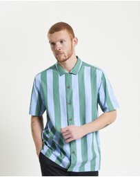 Ben Sherman - Viscose Stripe Short Sleeve Shirt