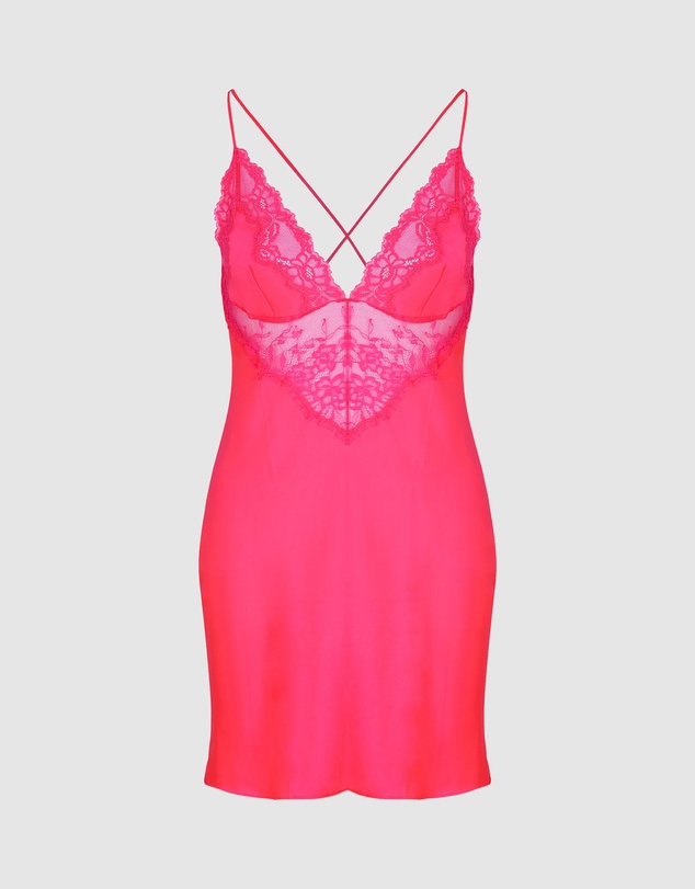 Hunkemoller - Satin Lace Gabrielle Slip Dress