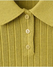 M.N.G - Polo-Neck Ribbed Sweater