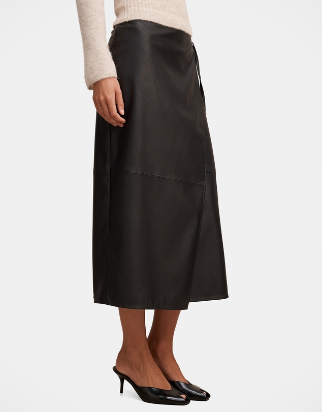 Forever New - Steph Vegan Leather Wrap Skirt