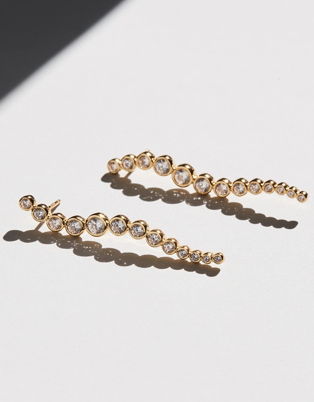 SAINT VALENTINE - Crescendo Drop Earrings - Gold