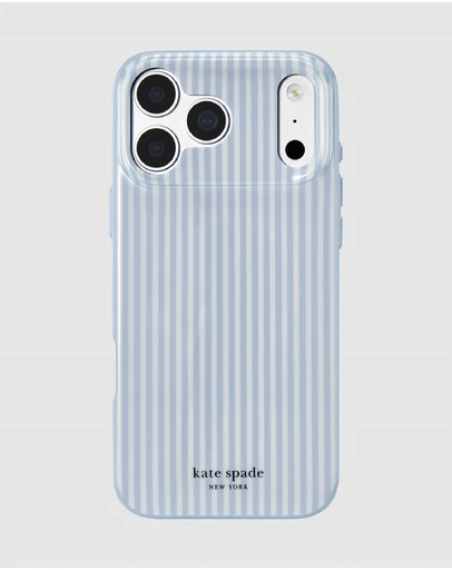 Kate Spade - Kate Spade Faux Stripe Dimond MagSafe Case for iPhone 18 Pro / 17 Pro