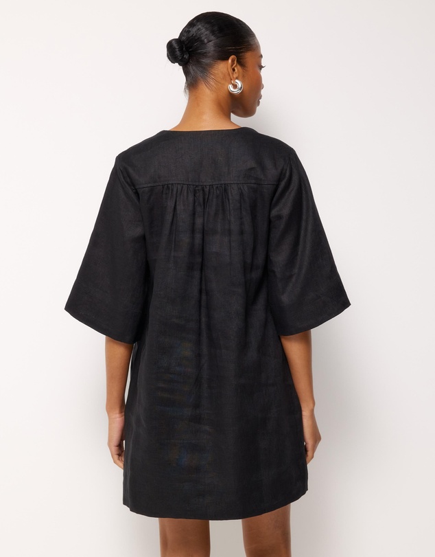 AERE - Soraya Linen Mini Dress