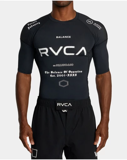 RVCA - Mens Sport Short Sleeve Rash Vest