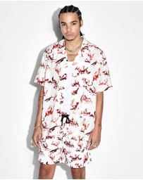 Ksubi - Burnt Boardshort White