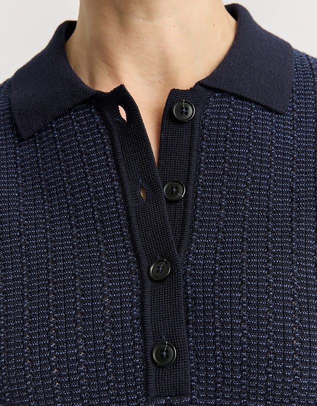 Toorallie - Pointelle Knit Polo