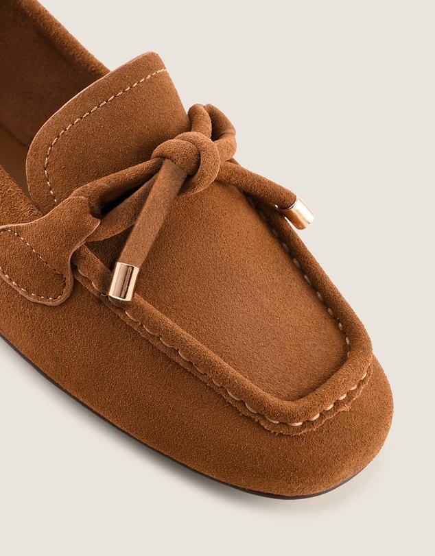 Shelly Shen - Jordan Loafers Tan Suede