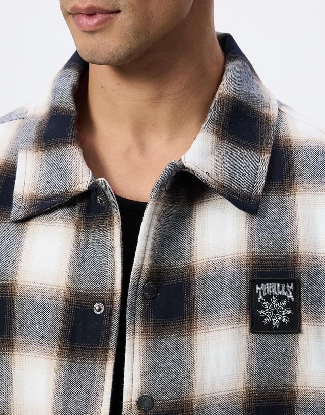 Thrills - Stagger Cropped Flannel Jacket