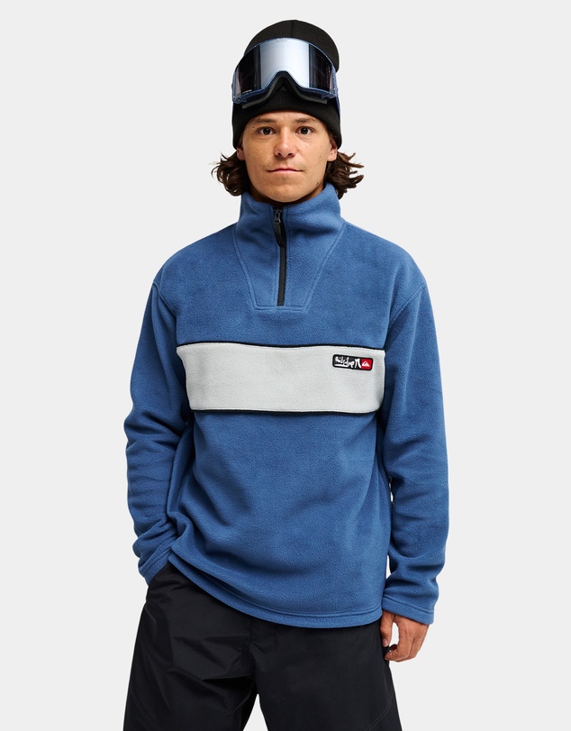Quiksilver - Mens YG Cruz Polar Half Zip Fleece Jacket