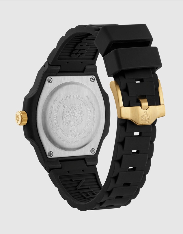 Plein Sport - VIPER EDITION I 42mm Black Dial and Black Silicone Strap