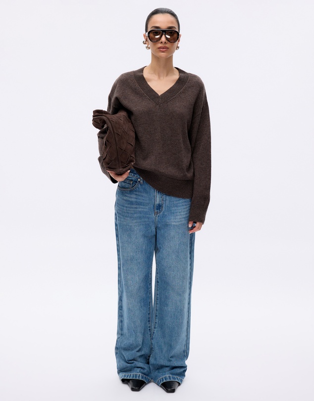 Minima Esenciales - Lorin Wool Cashmere V Neck