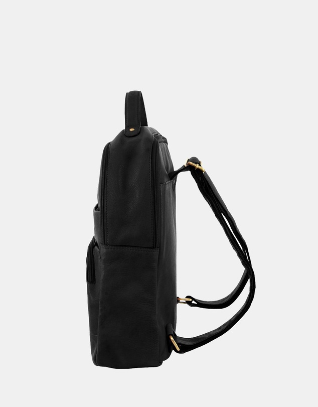Pierre Cardin - Pierre Cardin Rustic Leather Business Backpack/Computer Bag