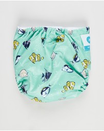 itti bitti - Reusable Swim Nappy + Double Pocket Wetbag - Bubbles