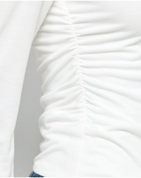AERE - Cupro Boat Neck Top