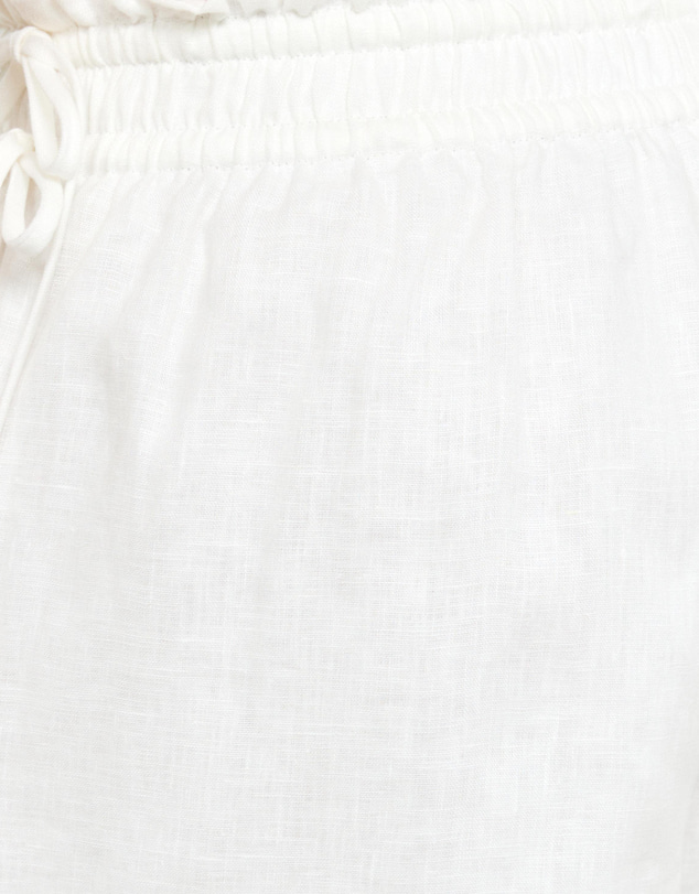 AERE - Side Tie Linen Mini Shorts
