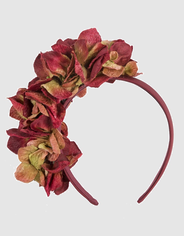 Max Alexander - Burgundy Flowers Fascinator