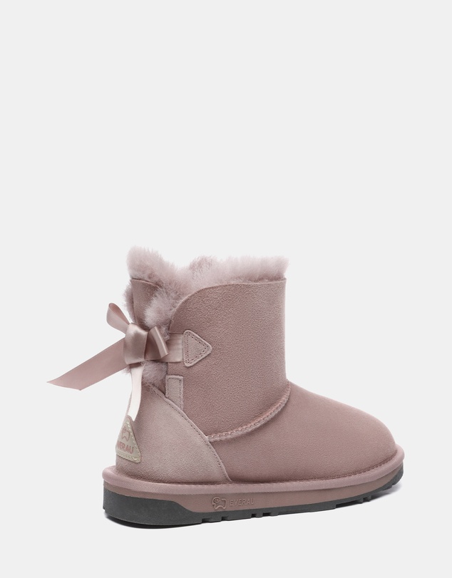 EVERAU - EverAU Ugg Mini Back Bow Sheepskin Upper UGG Boots