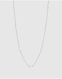 Najo - Tidal Whisper Silver Pearl Necklace