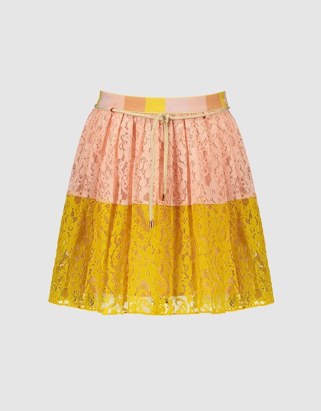 NONO - Nik Colour Block Lace Skirt - Kids-Teens