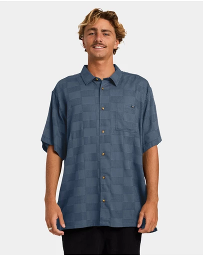Billabong - Mens Sundays Jacquard Short Sleeve Shirt
