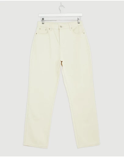 Revibe - Repaired Minima Esenciales High Rise Straight Leg Jeans - AU 12