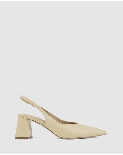 Custard Yellow Leather