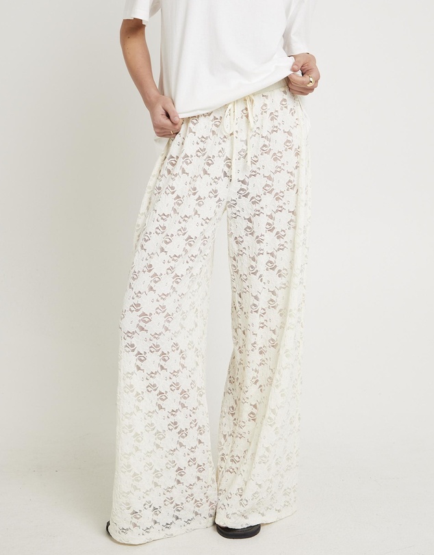 Subtitled - Jasmine Lace Relaxed Pants