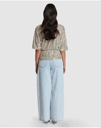 Decjuba - Danika Sequin Off Shoulder Top