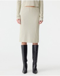 Bassike - Bias Stripe Skirt