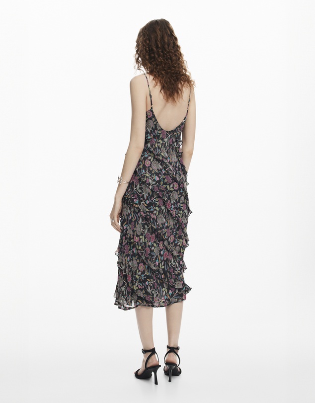 Desigual - Midi dress with ruffles