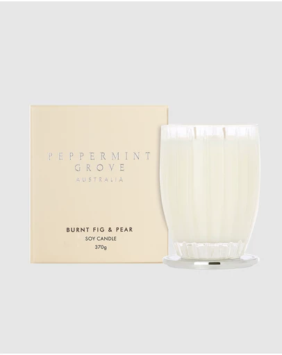 Peppermint Grove - Burnt Fig & Pear Large Candle - 370g