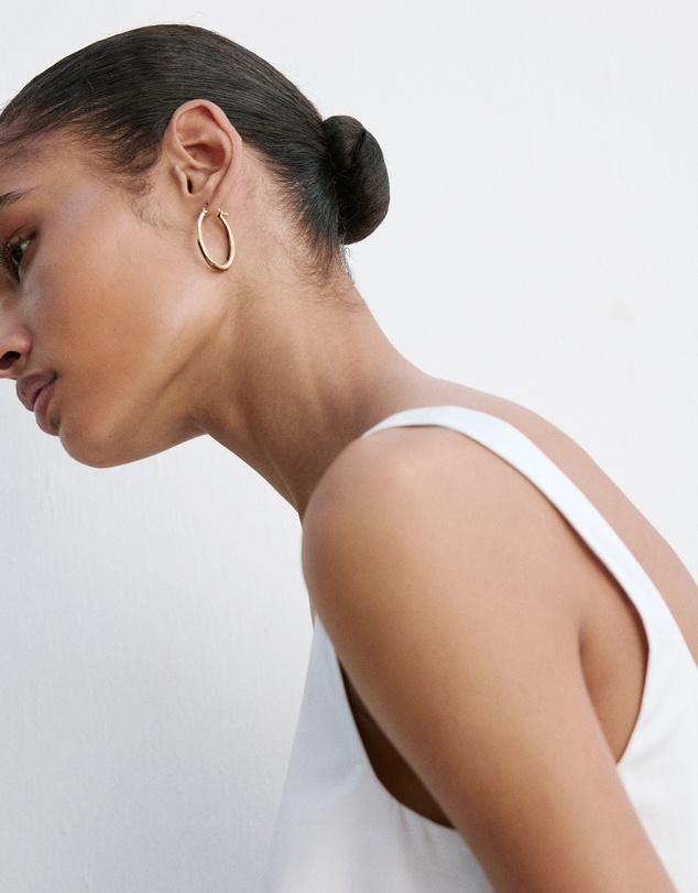 M.N.G - Oval Hoop Earrings