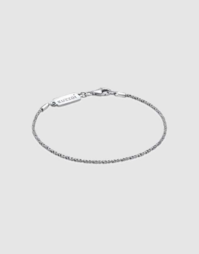 Kuzzoi - ICONIC EXCLUSIVE - Classic Rope Chain Bracelet in Oxidised 925 Sterling Silver