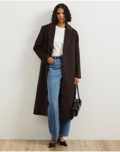 Atmos&Here - Ally Wool Blend Longline Coat