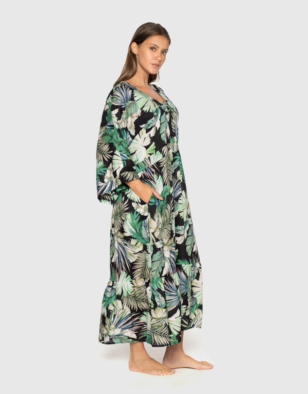 Nip Tuck Swim - Black Kakadu Corrimal Dress