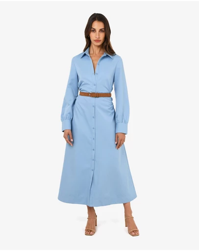 Forcast - Lune Ruched Shirt Dress