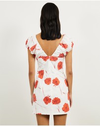 Lover - Posy Gathered Detail Mini Dress
