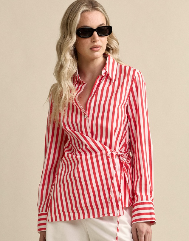 MVN - Stripe Tie Up Shirt