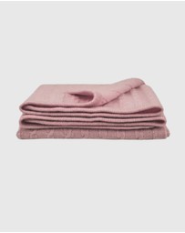 SILK MAGNOLIA - Cashmere Cable Baby Blanket