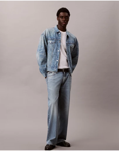 Calvin Klein Jeans - Allover Monogram 90s Denim Trucker Jacket