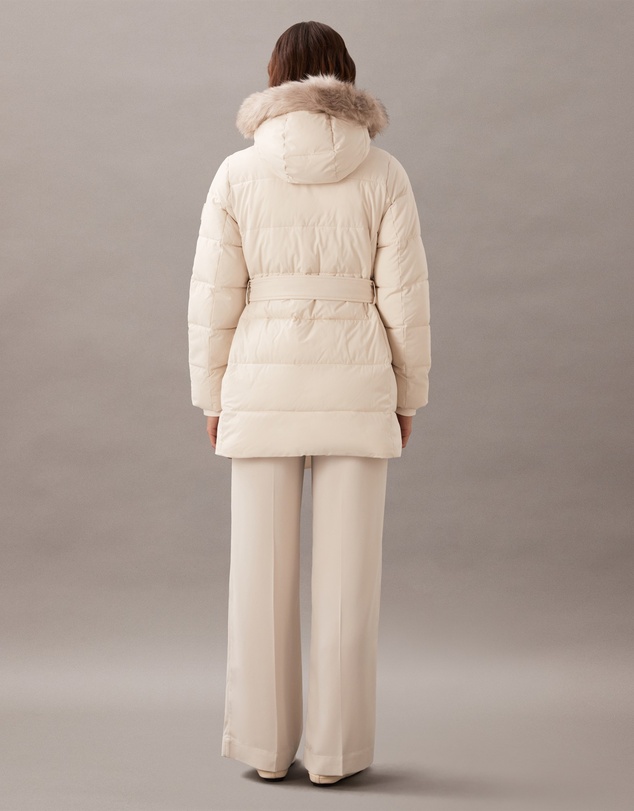 Calvin Klein - Belted Matte Quilted Jacket