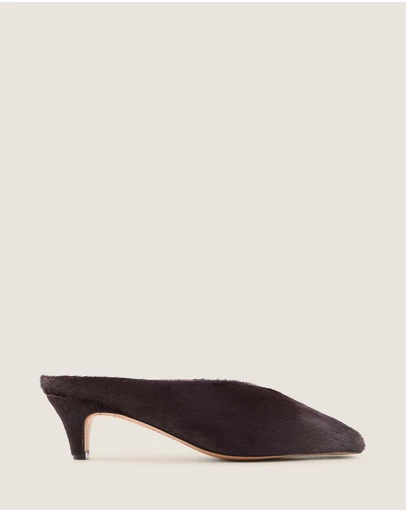 Shelly Shen - Cosmo Low Heels Burgundy