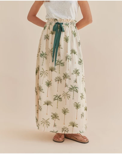 Amelius - Palma Elasticated Maxi Skirt