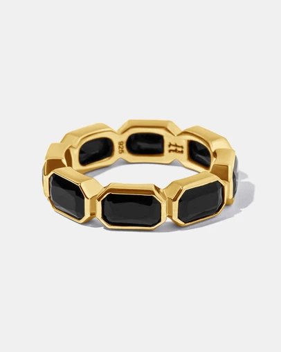 Rawninety - Haven Onyx Ring Gold