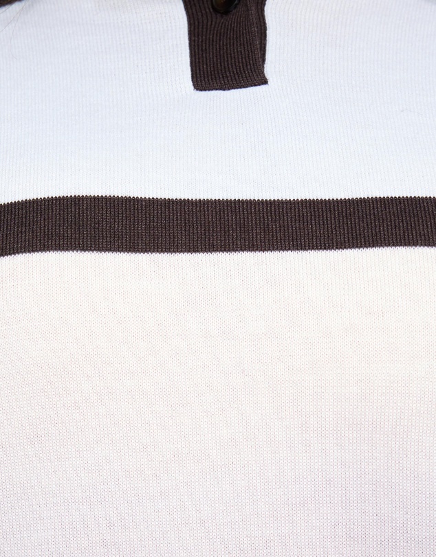 Dazie - Sofia Striped Knit Polo