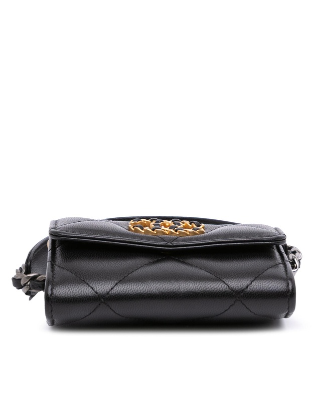 Pre-Loved by Azura Reborn - Pre-Loved Lambskin 19 Flap Coin Purse With Chain