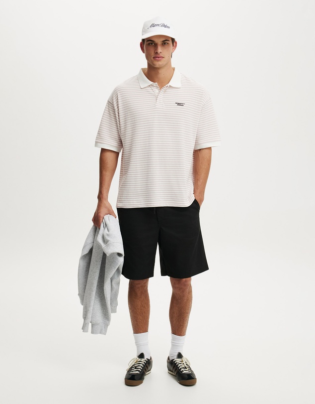 Cotton On - Box Fit Short Sleeve Polo